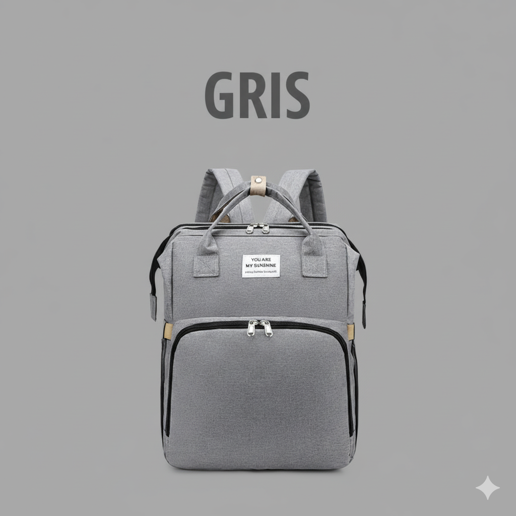 MOCHILA MULTIUSOS CON CUNA PLEGABLE PARA BEBÉS