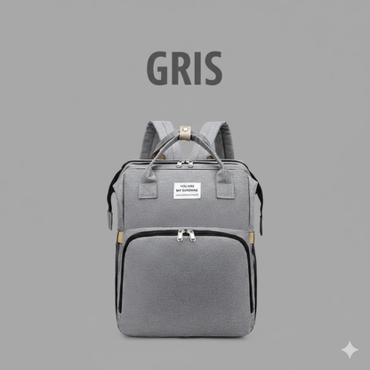 MOCHILA MULTIUSOS CON CUNA PLEGABLE PARA BEBÉS