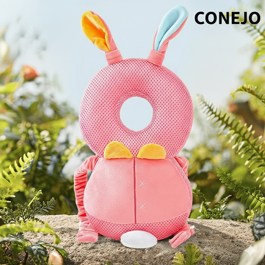 REPOSACABEZA, ANTICAIDAS PARA BEBÉS, ALMOHADA DE ESPALDA CON PROTECTOR