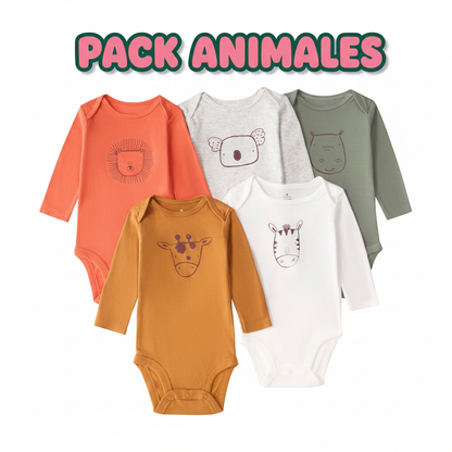 PACK 5 BODYS ALGODÓN