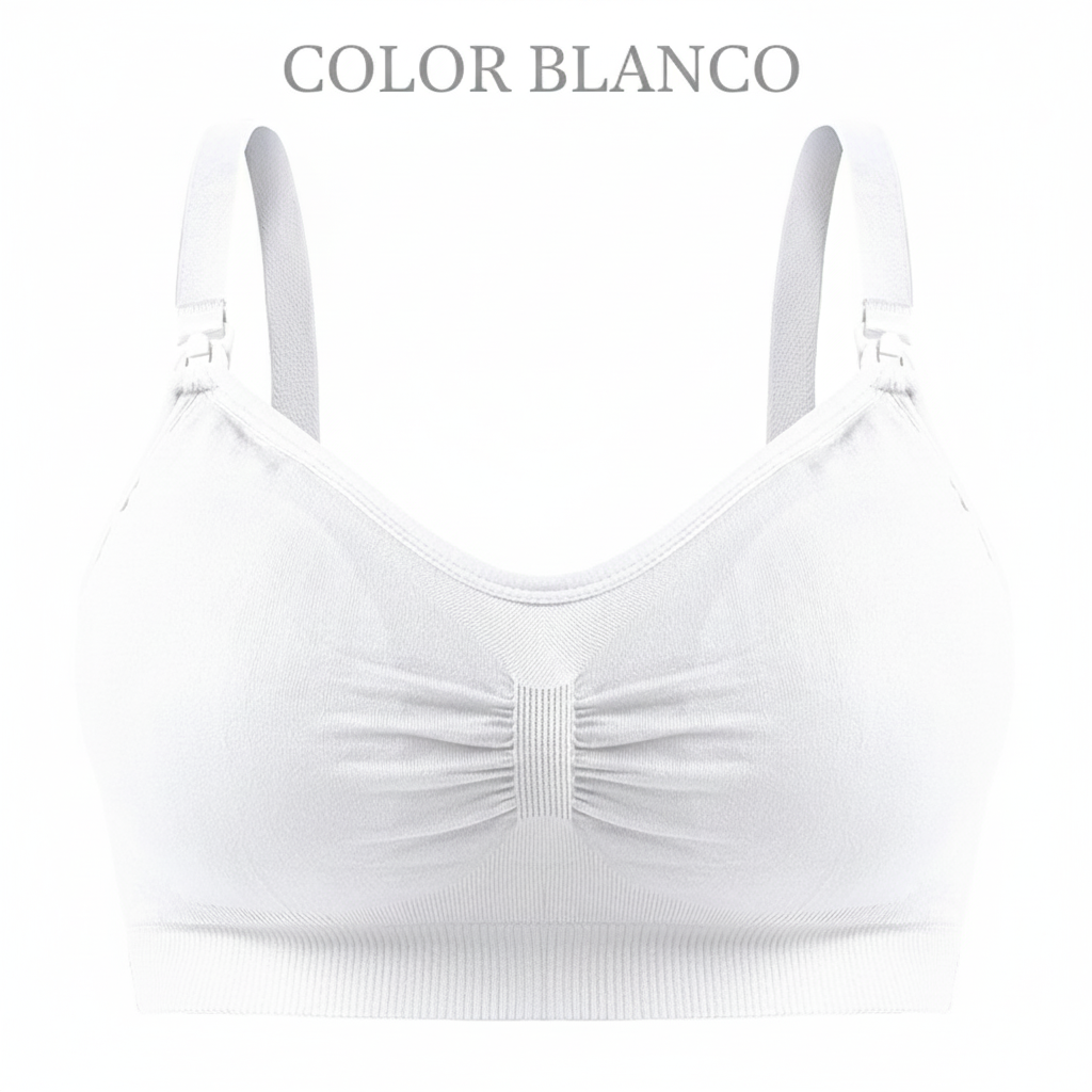 Sujetador de lactancia con hebilla y sin aro de acero