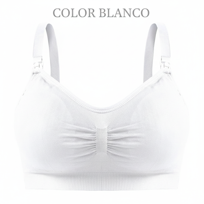 Sujetador de lactancia con hebilla y sin aro de acero