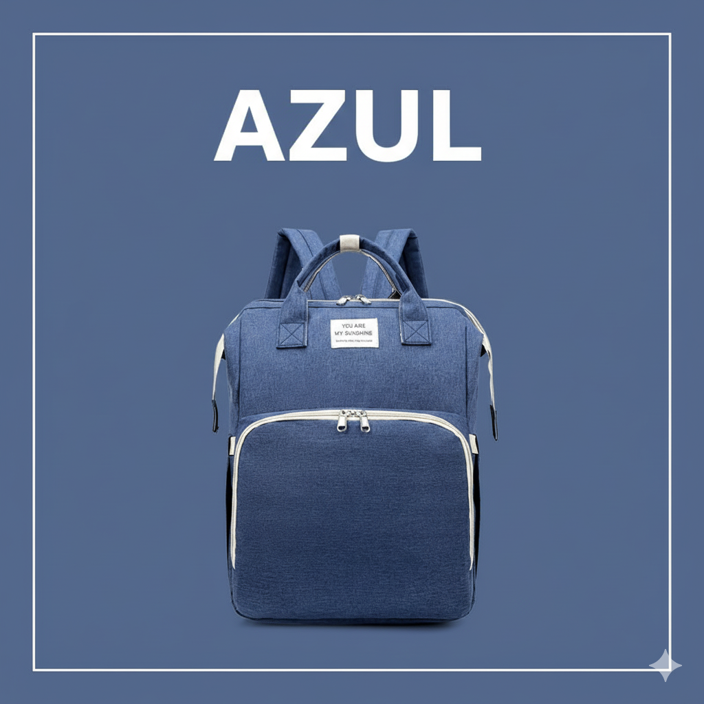 MOCHILA MULTIUSOS CON CUNA PLEGABLE PARA BEBÉS