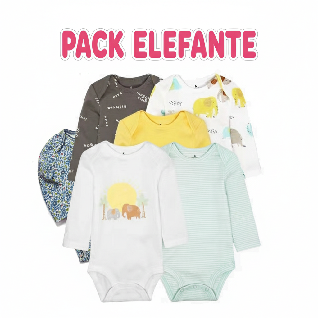 PACK 5 BODYS ALGODÓN