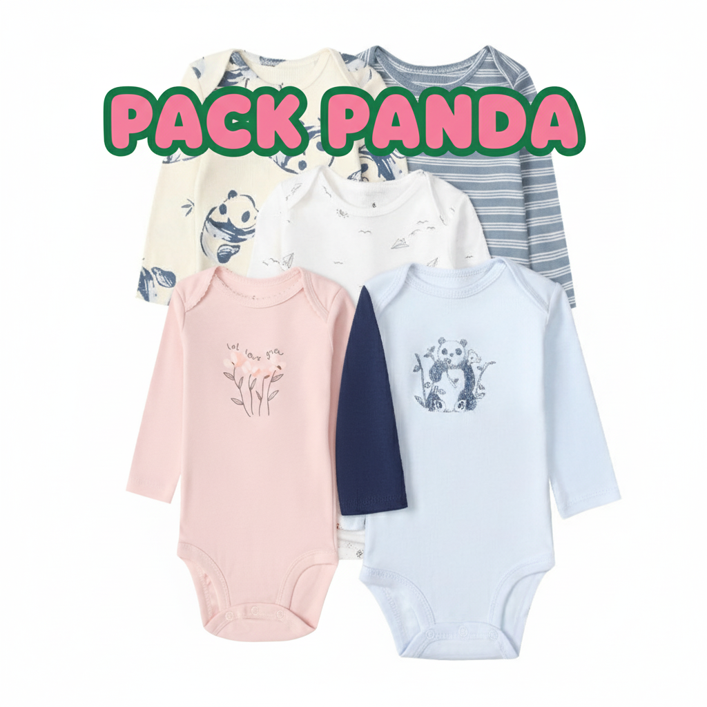 PACK 5 BODYS ALGODÓN