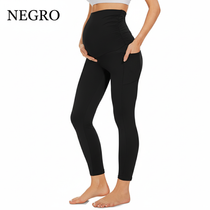 Mallas Yoga Premamá Ultra Suaves: Máximo Soporte, Cero Presión y Bolsillos Funcionales