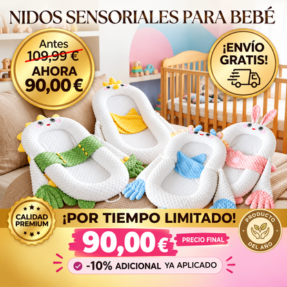 Cuna Ergonómica para Bebés – Mueve el Dedo, Abraza y Calma al Instante