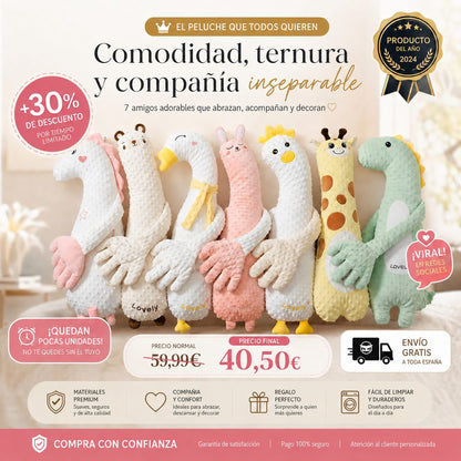 🦄 Almohada de Abrazo Bebé – Cojín de Sueño Seguro y Suave