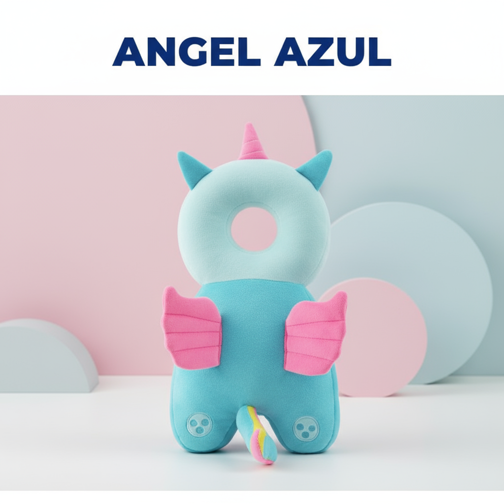 REPOSACABEZA, ANTICAIDAS PARA BEBÉS, ALMOHADA DE ESPALDA CON PROTECTOR