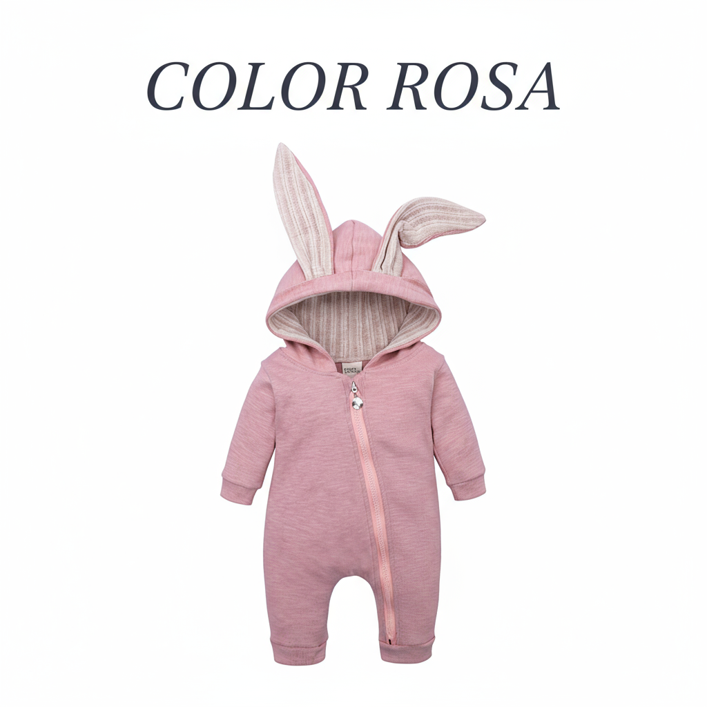 Mono de una pieza con capucha y cremallera