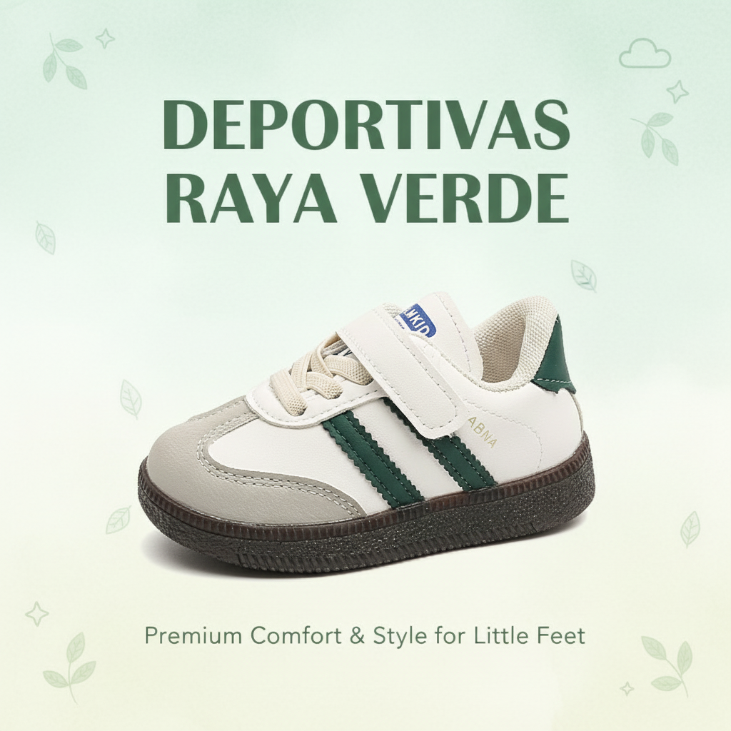 Bambas Deportivas Infantiles - Zapatillas Casual con Velcro para Niños y Niñas